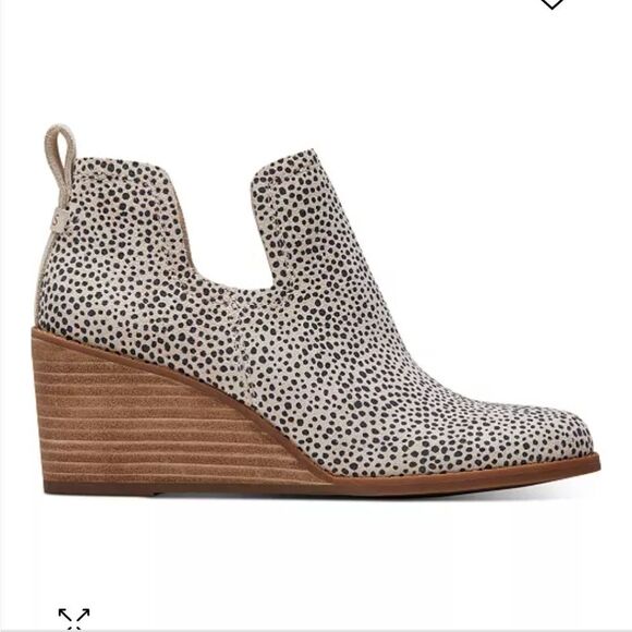 Toms Size 11 Kallie Wedge Macadamia Booties - Picture 3 of 11